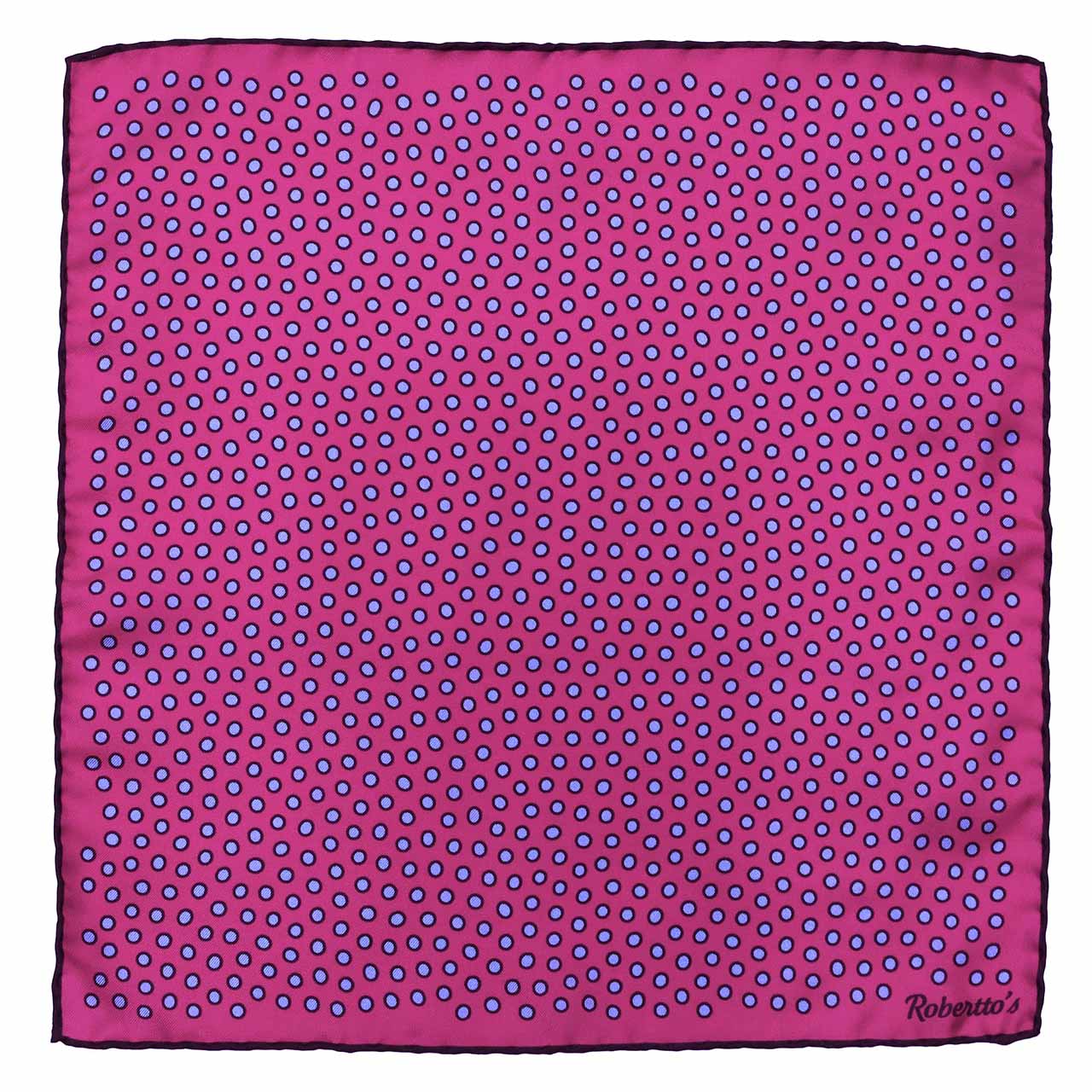 Polka Power Light Crimson Pocket Square