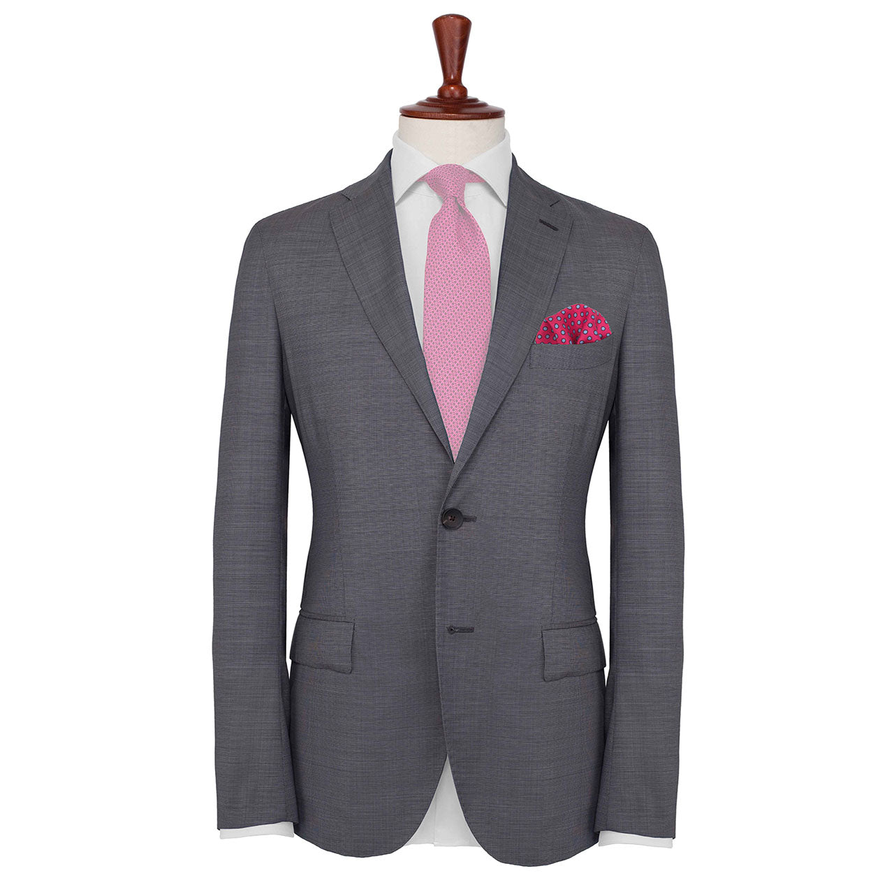 Polka Power Light Crimson Pocket Square
