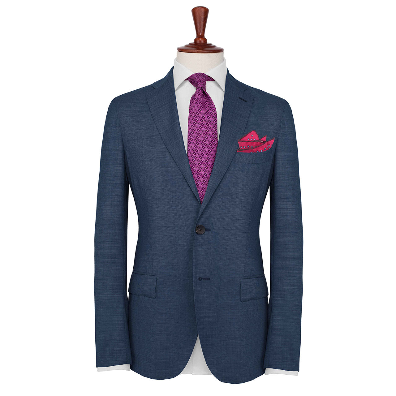 Polka Power Light Crimson Pocket Square