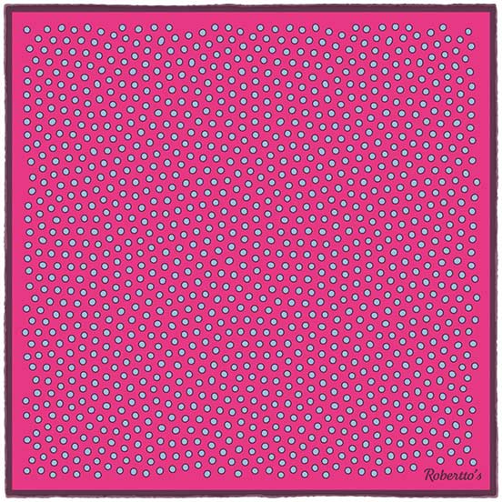 Polka Power Light Crimson Pocket Square