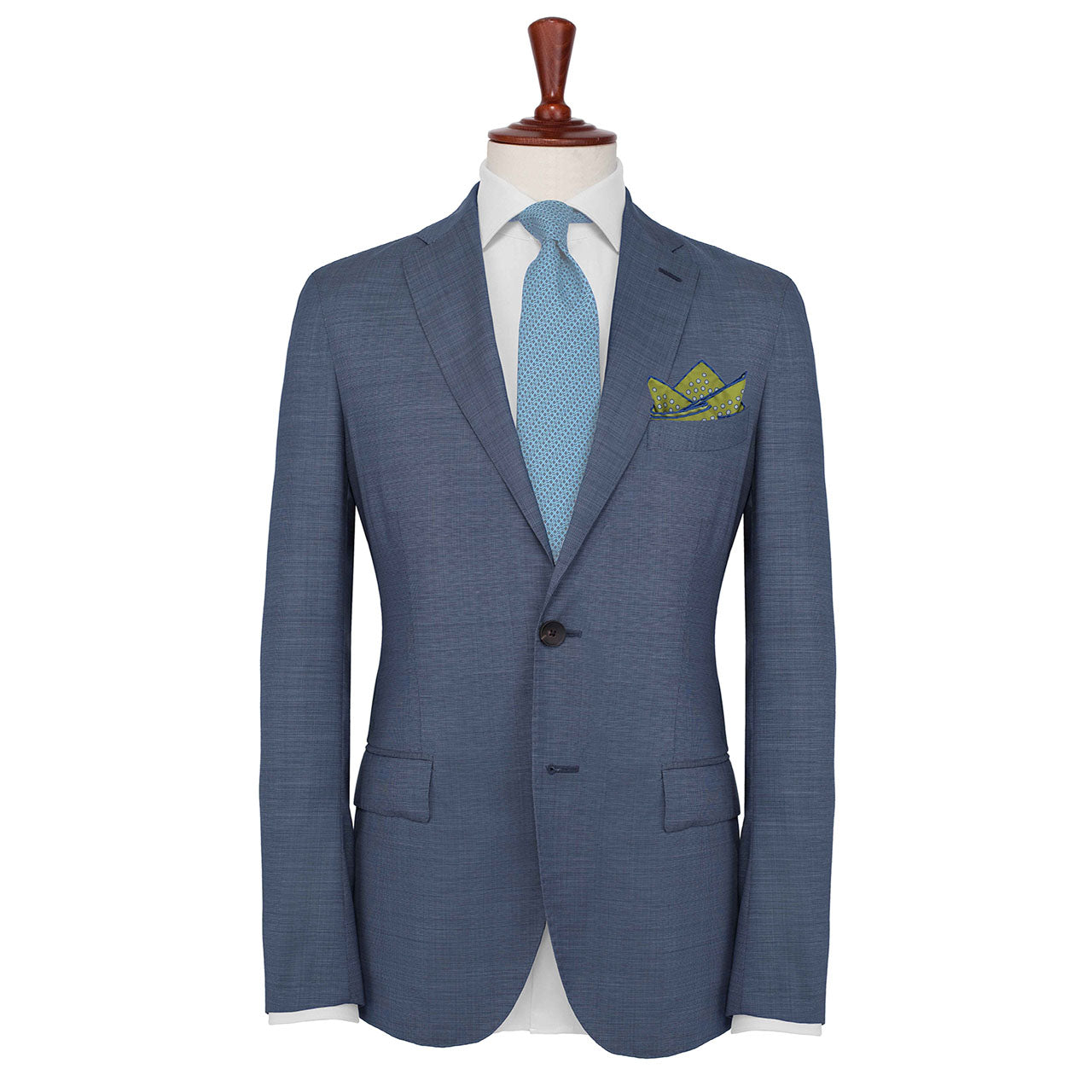 Polka Power Olive Green Pocket Square