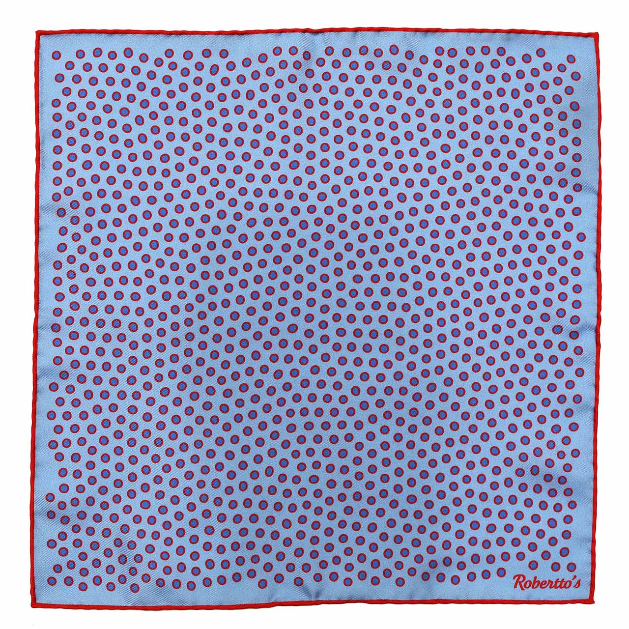 Polka Power Beau Blue Pocket Square