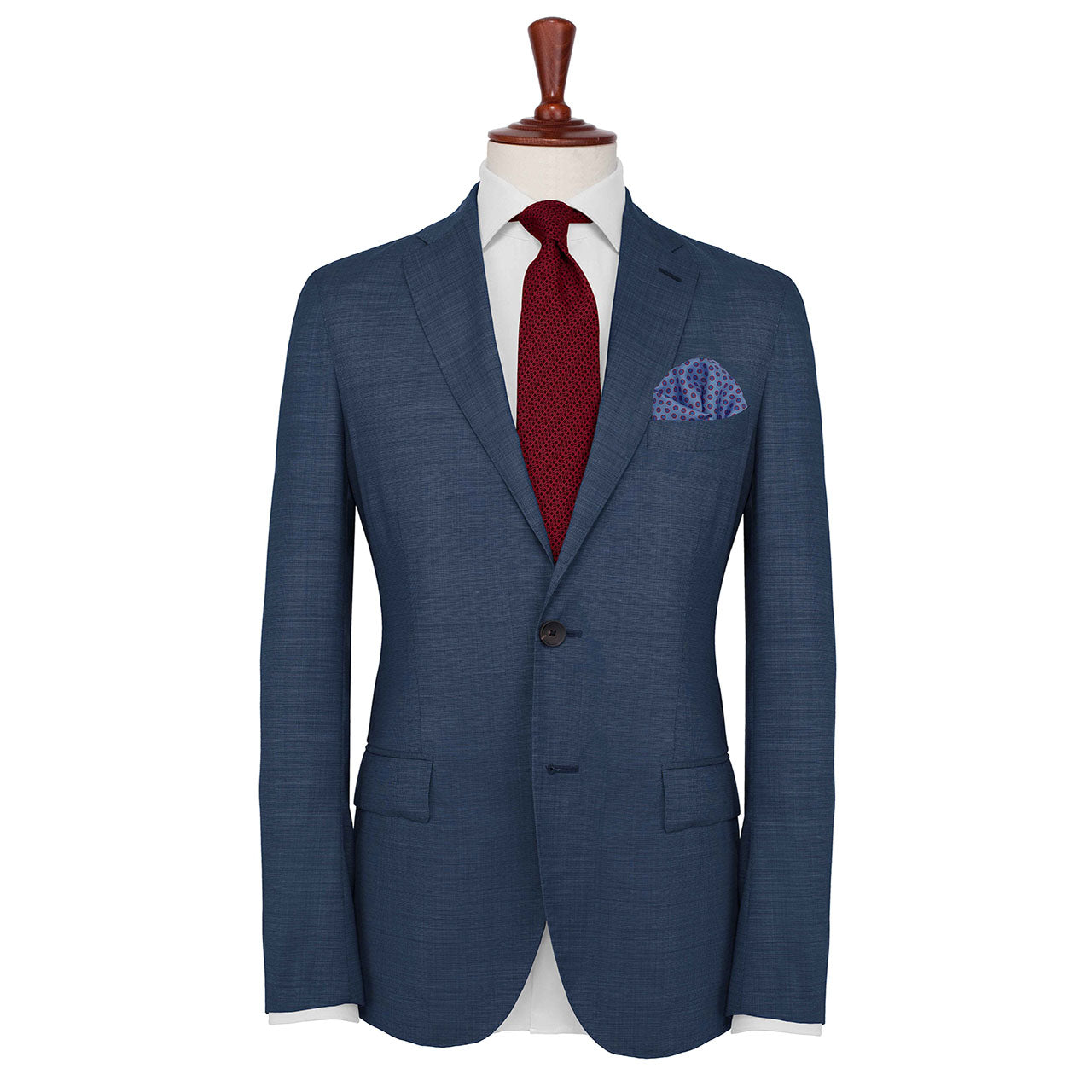 Polka Power Beau Blue Pocket Square