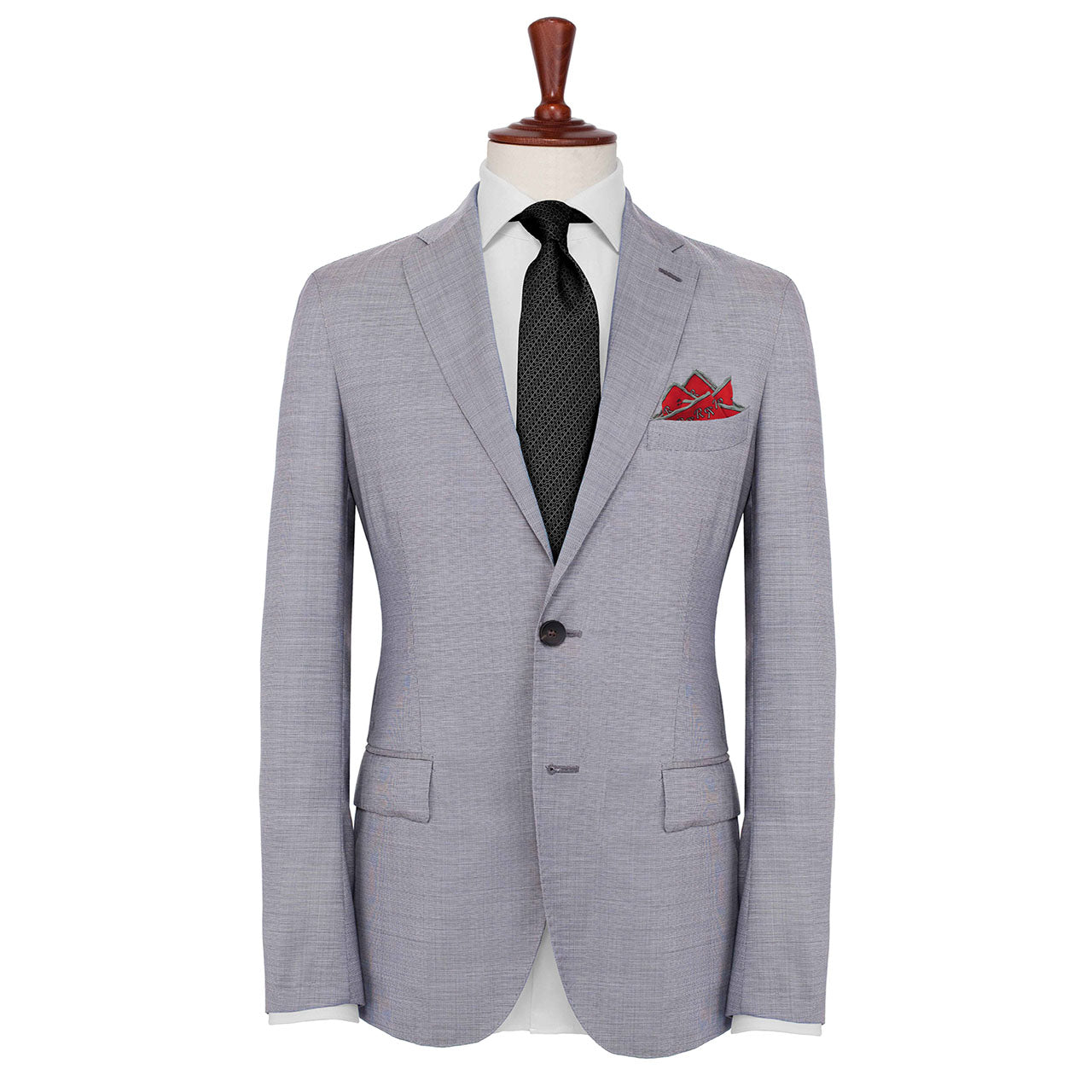 The Monogram Edition Awesome Red Pocket Square