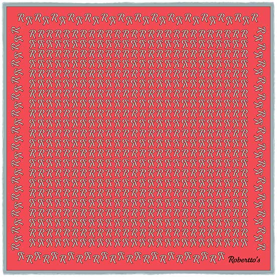 The Monogram Edition Awesome Red Pocket Square