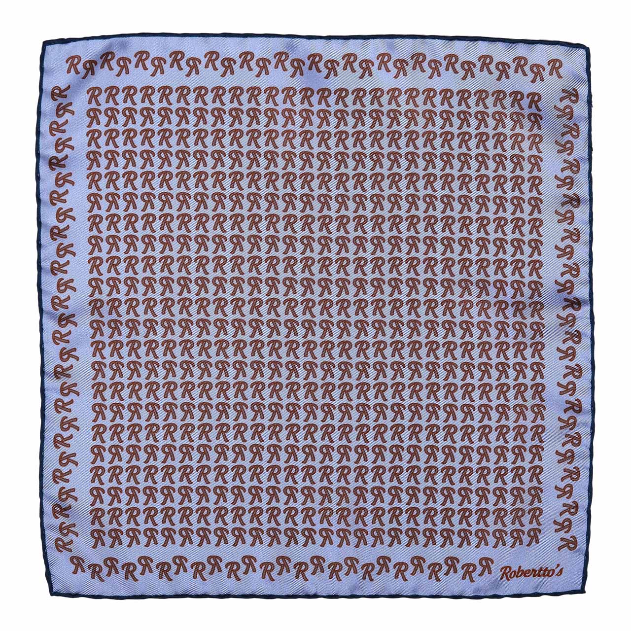 The Monogram Edition Carolina Blue Pocket Square