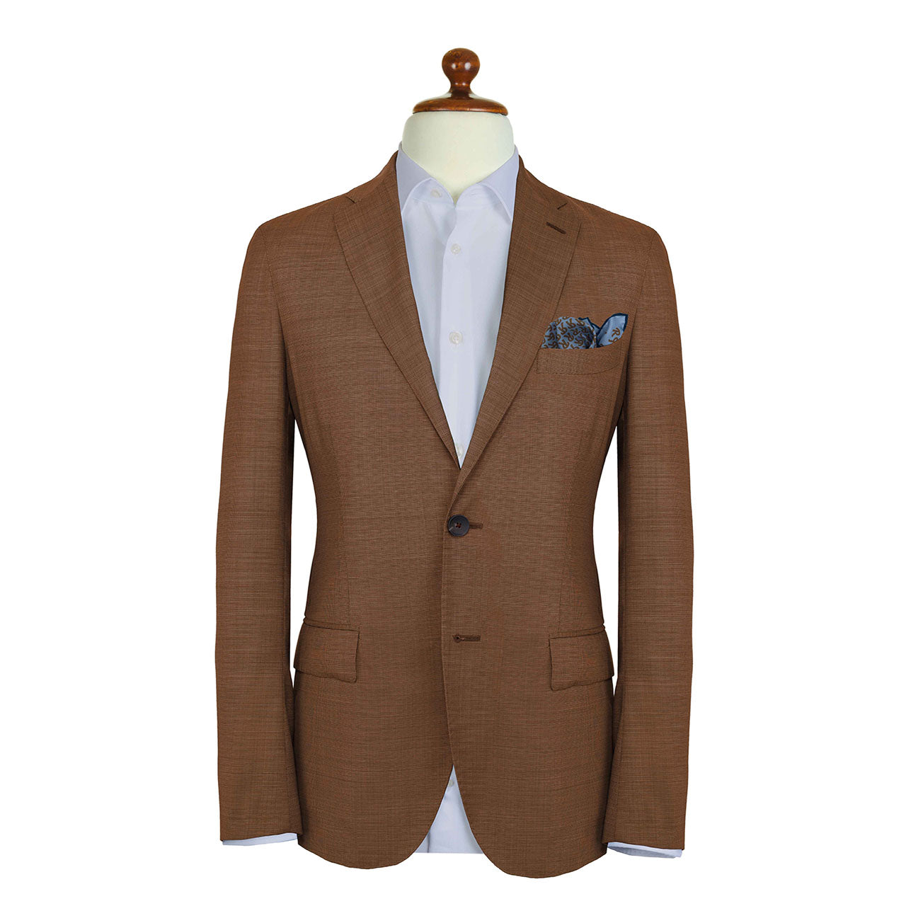 The Monogram Edition Carolina Blue Pocket Square