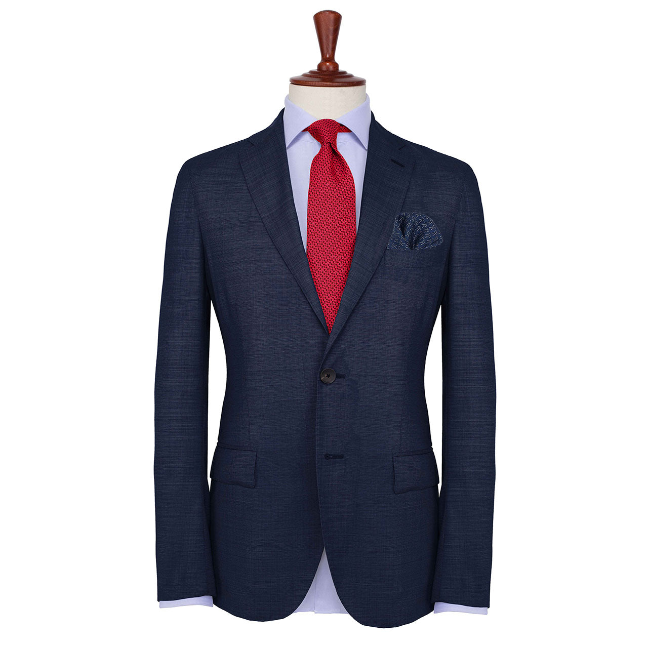 The Monogram Edition Prussian Blue Pocket Square