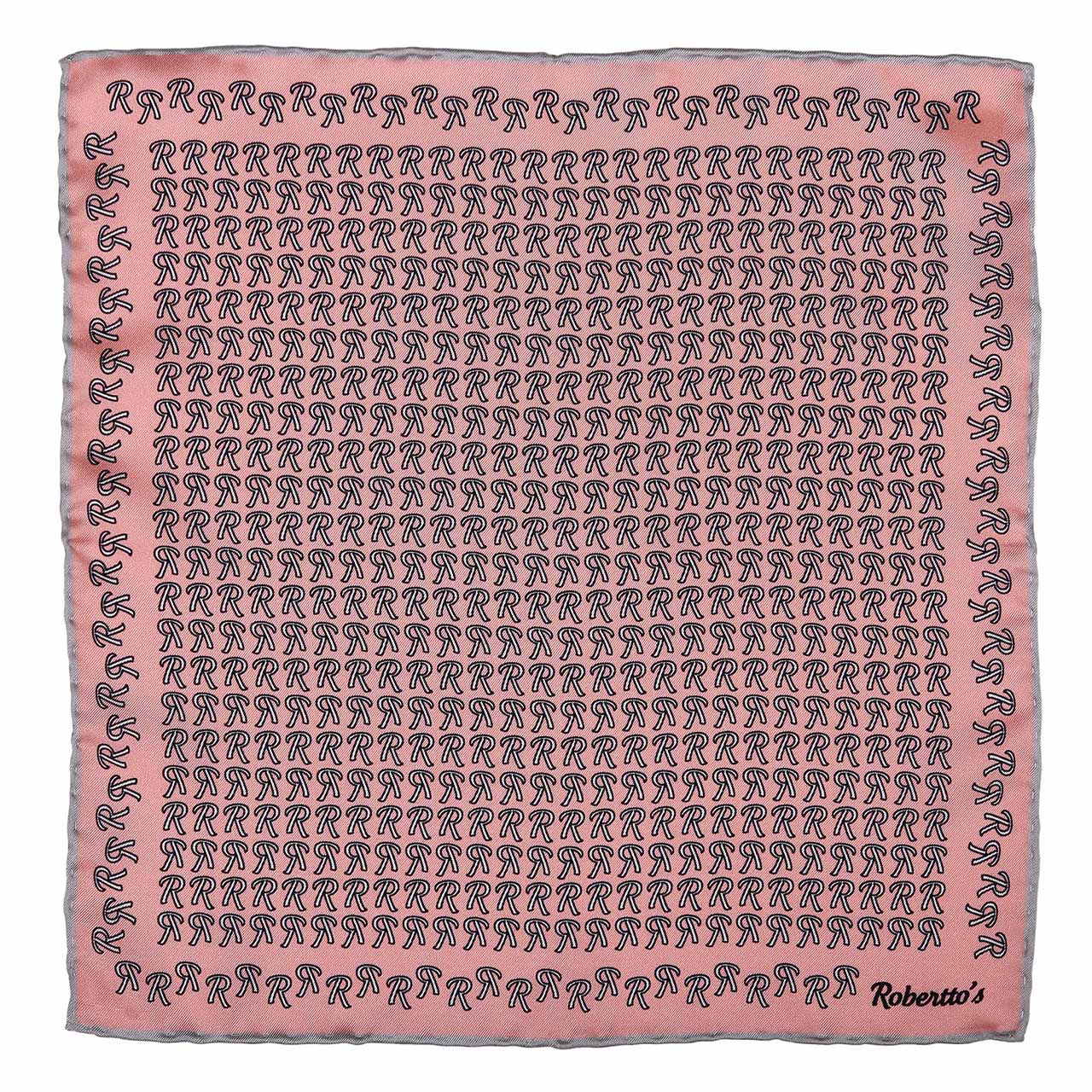 The Monogram Edition Pink Pocket Square
