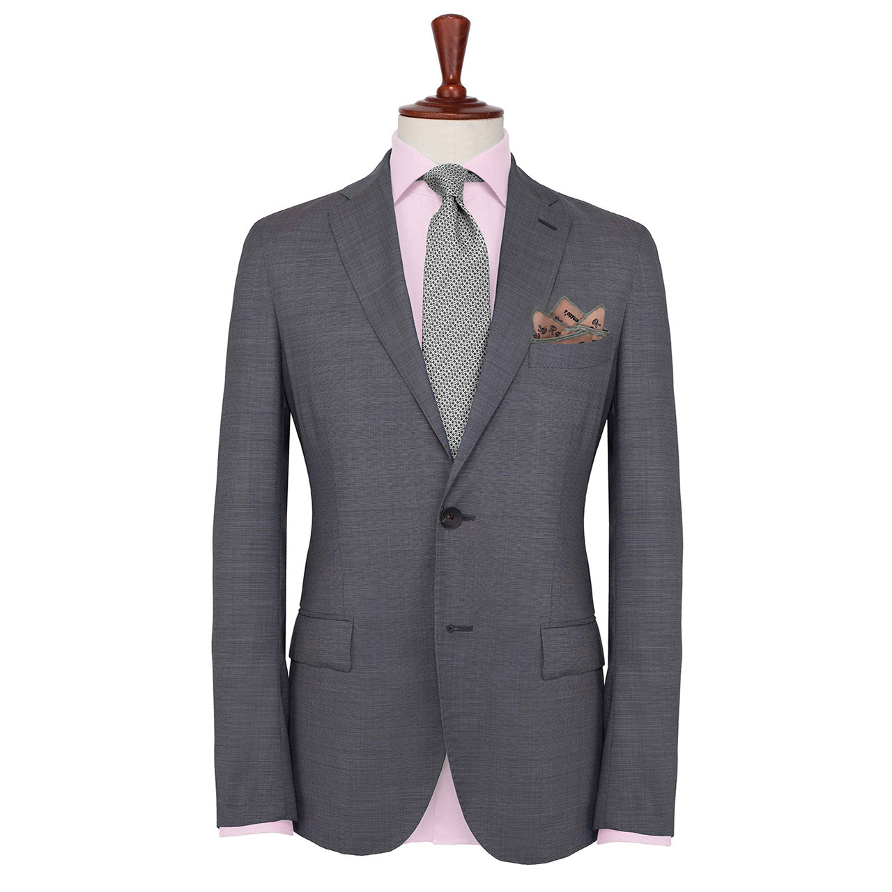 The Monogram Edition Pink Pocket Square