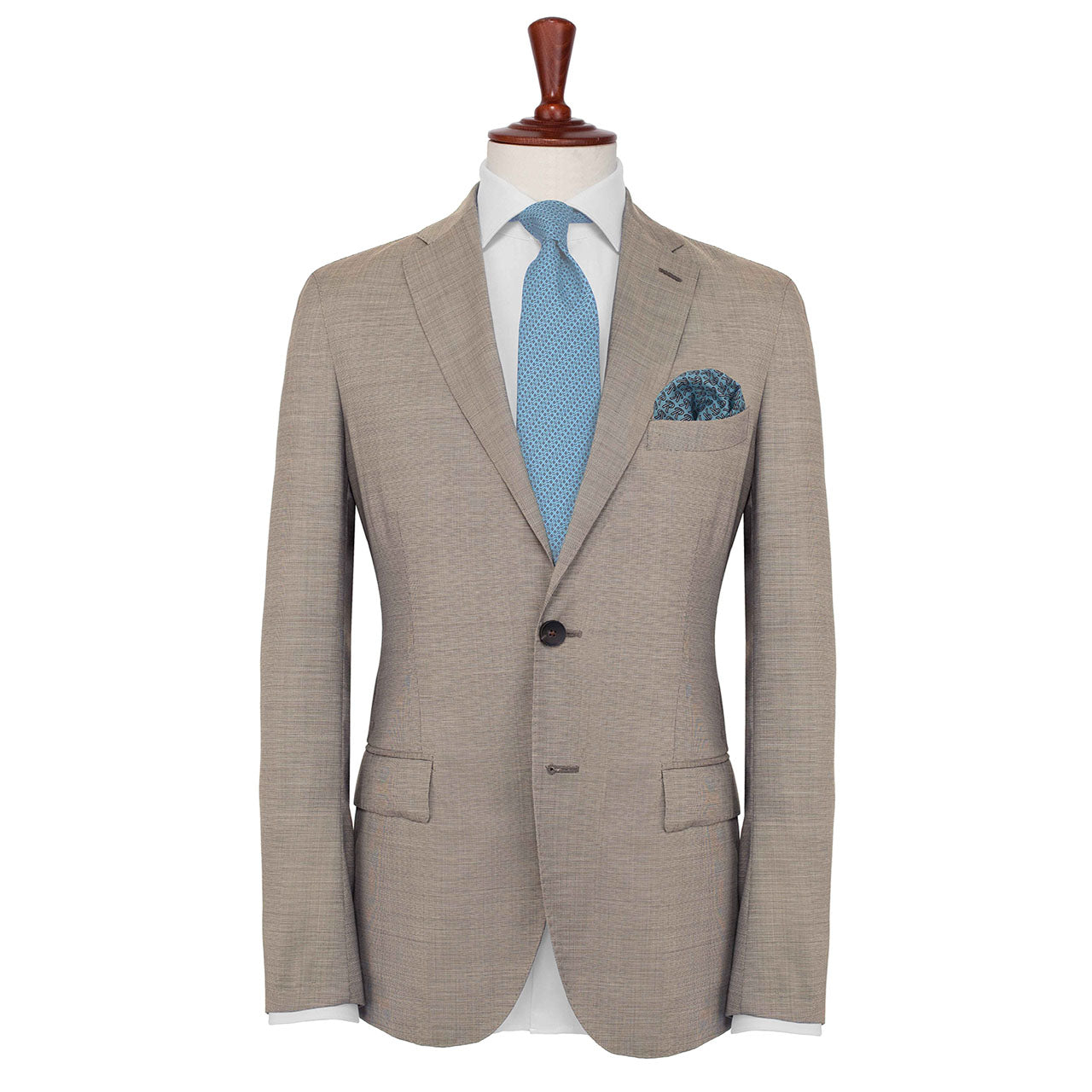 The Monogram Edition Light Blue Pocket Square