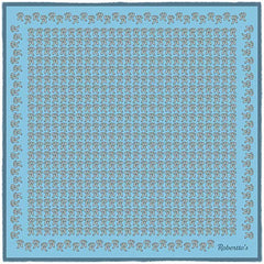 The Monogram Edition Light Blue Pocket Square
