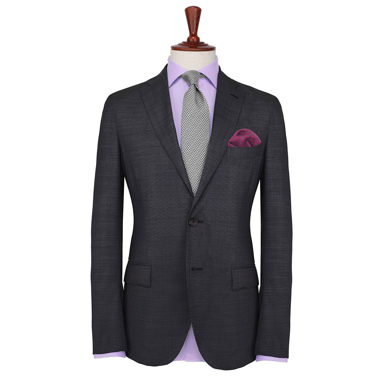The Monogram Edition Byzantine Magenta Pocket Square