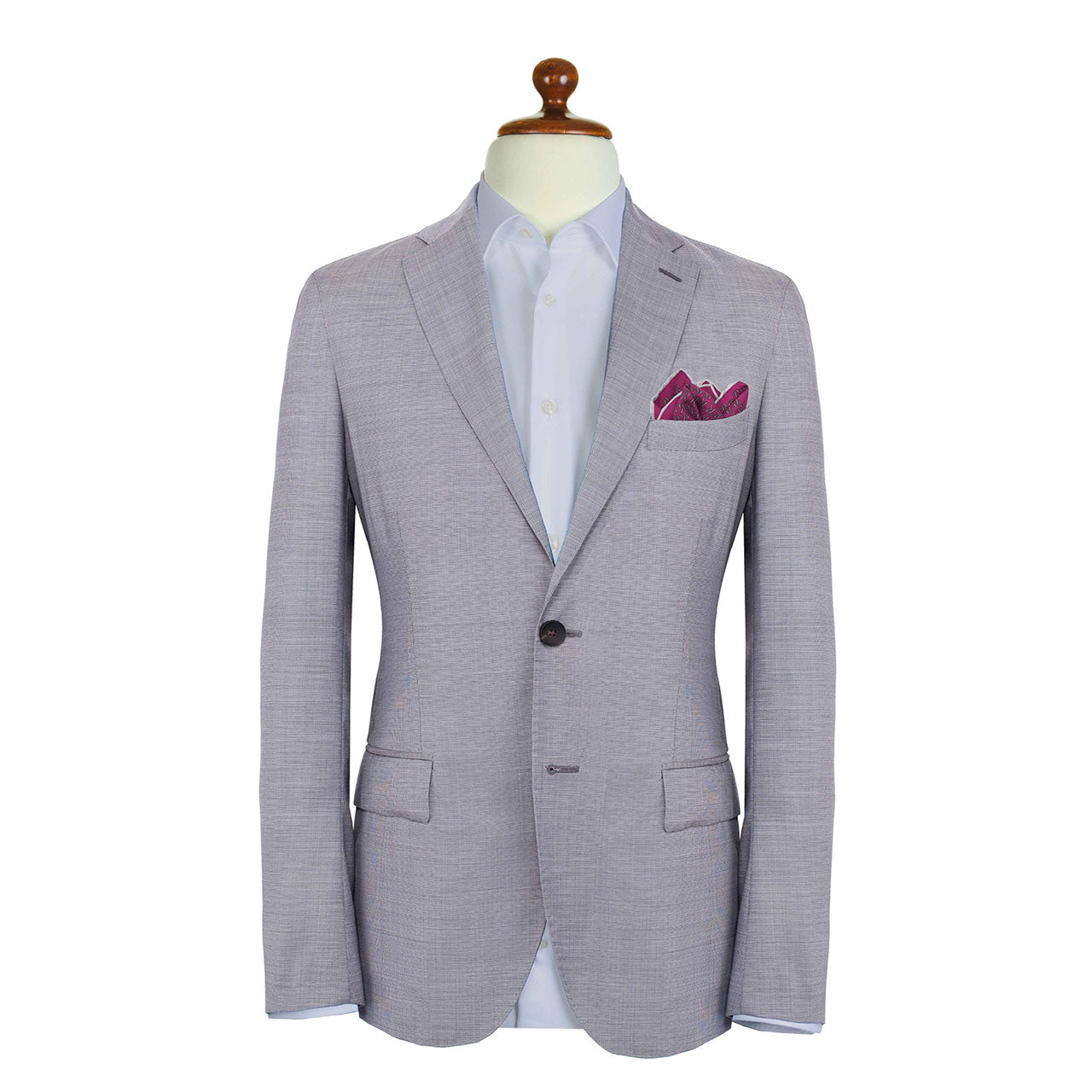 The Monogram Edition Byzantine Magenta Pocket Square