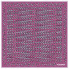 The Monogram Edition Byzantine Magenta Pocket Square