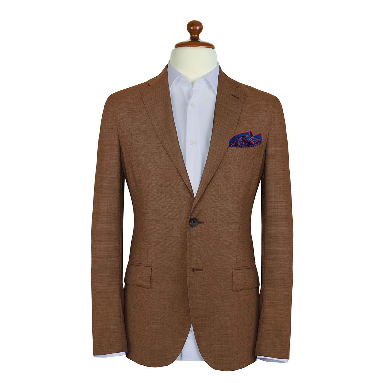 The Monogram Edition Glaucous Blue Pocket Square