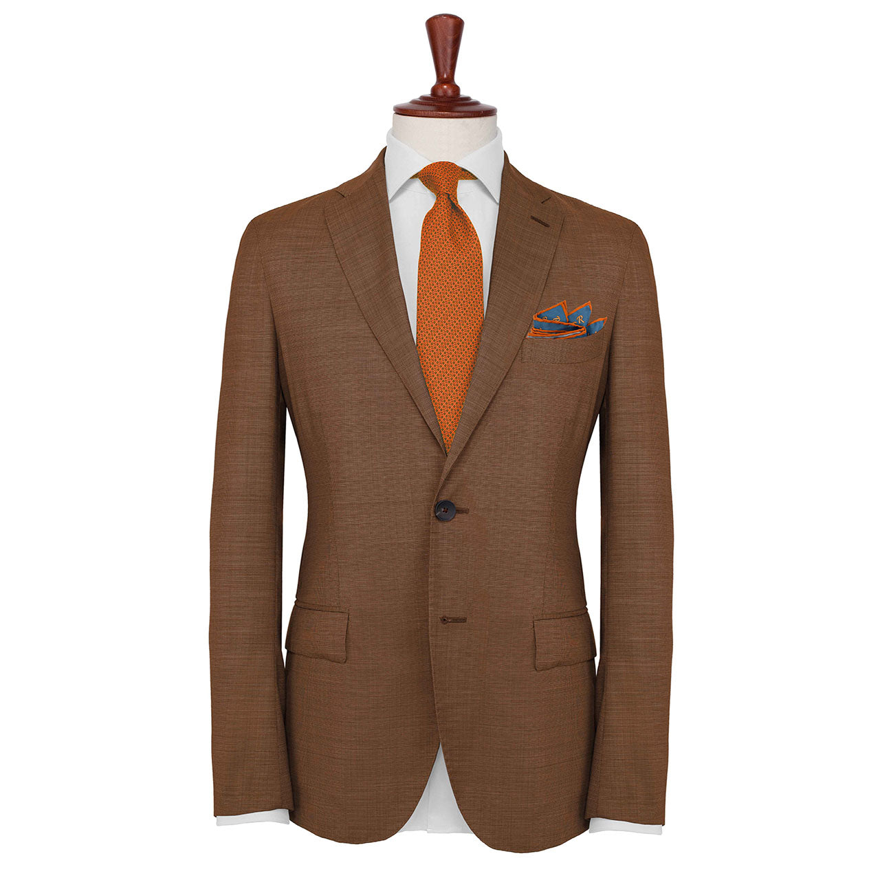 The Monogram Edition Light Rackley Blue Pocket Square