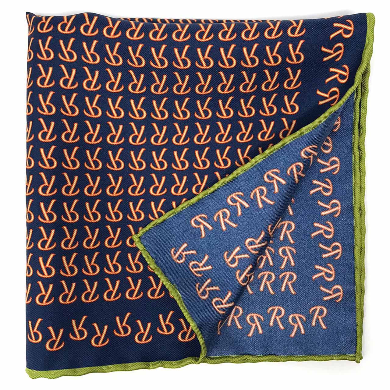 The Monogram Edition Prussian Red Pocket Square