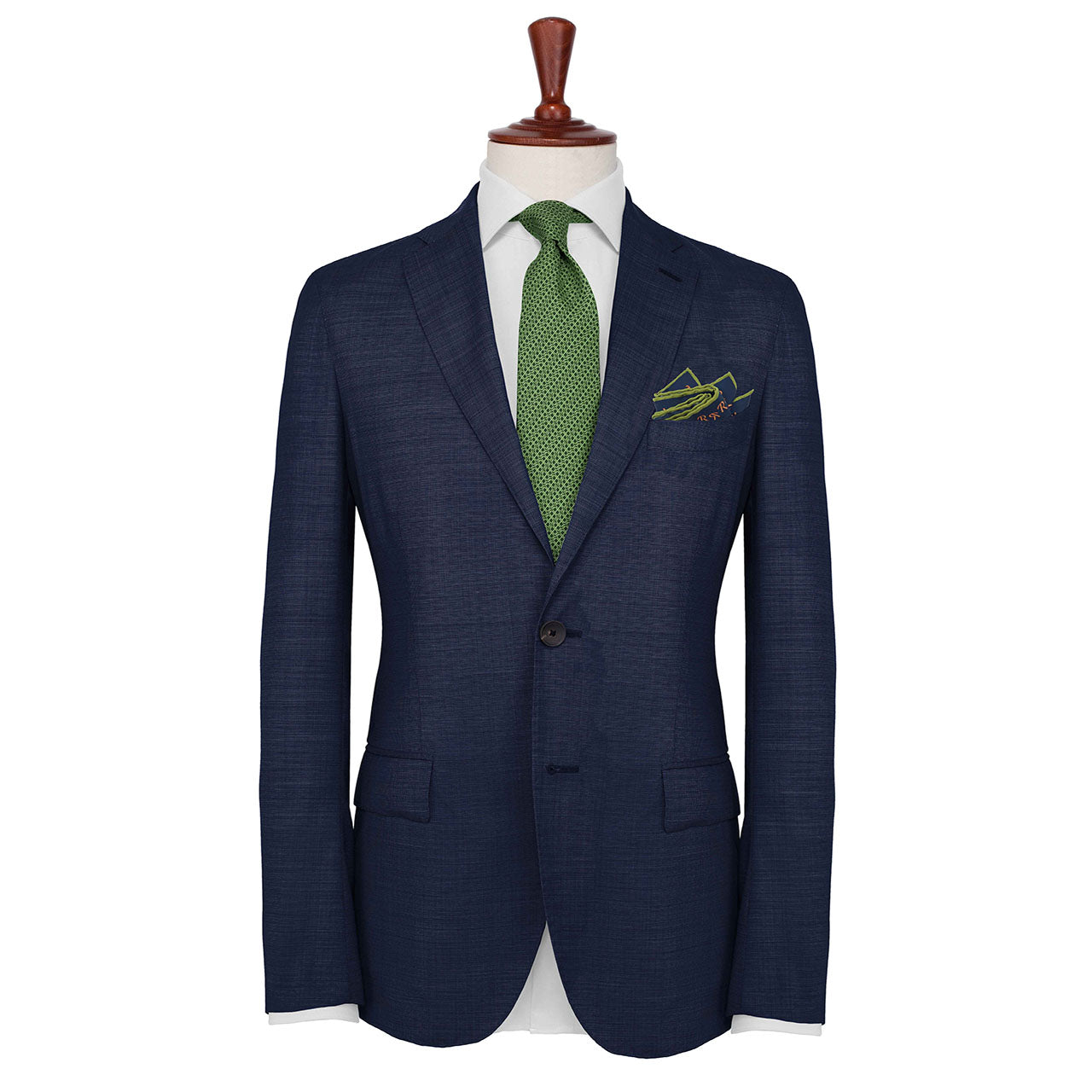 The Monogram Edition Prussian Red Pocket Square