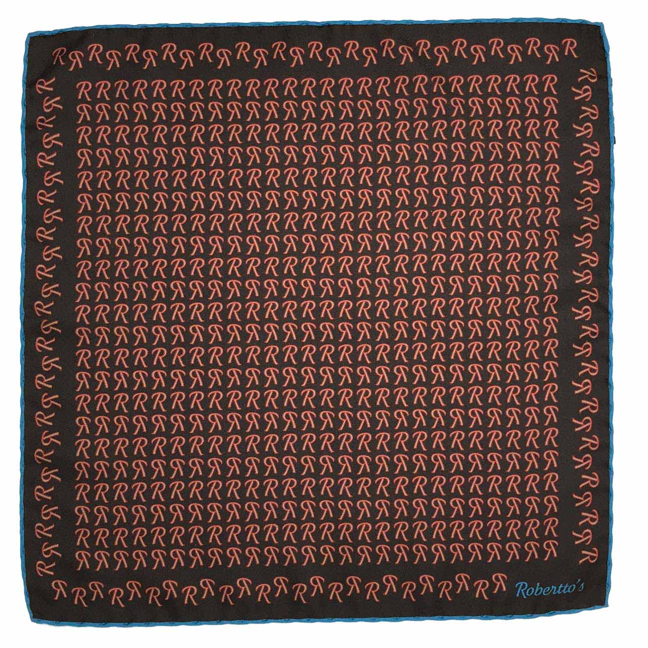 The Monogram Edition Dark Taupe Pocket Square