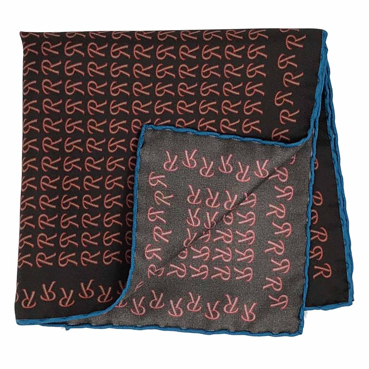 The Monogram Edition Dark Taupe Pocket Square