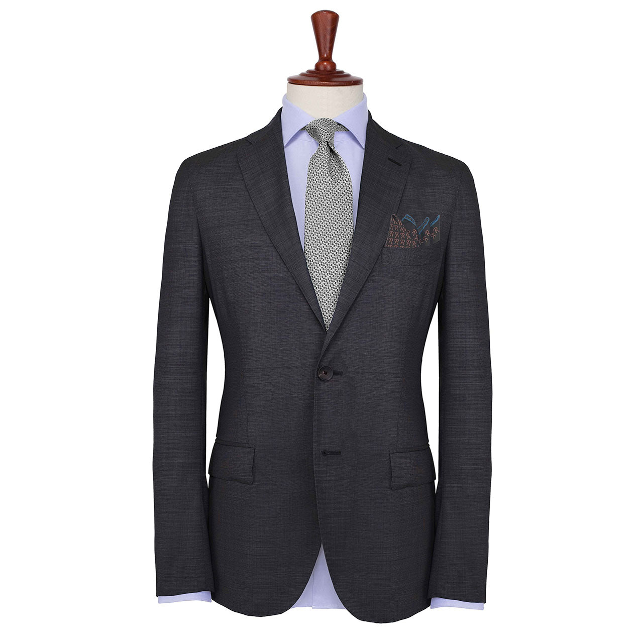 The Monogram Edition Dark Taupe Pocket Square