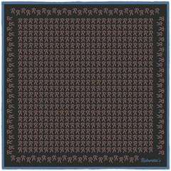 The Monogram Edition Dark Taupe Pocket Square
