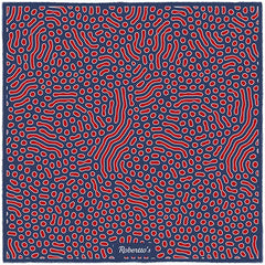 Beneath the Lens Dark Midnight Blue Pocket Square