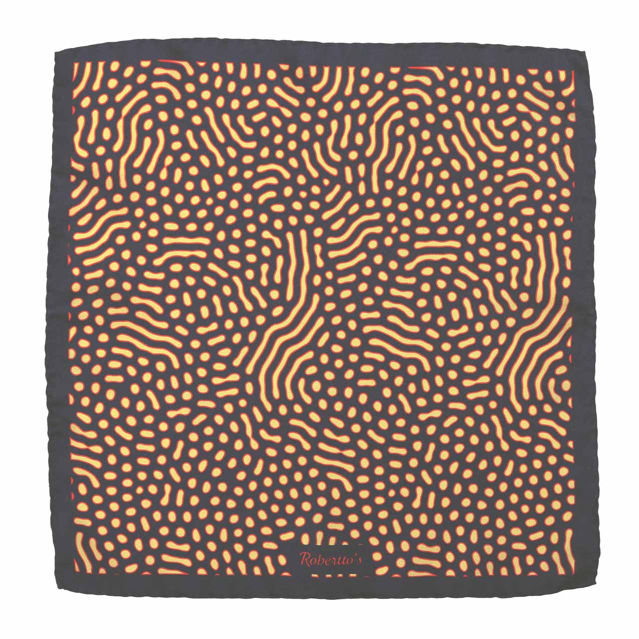 Beneath the Lens Prussian Blue Pocket Square