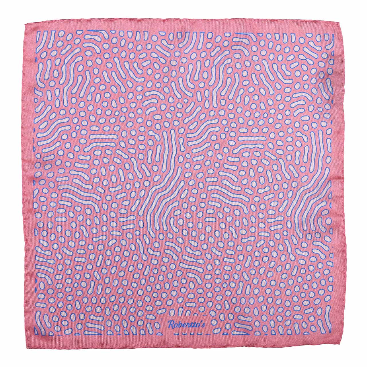 Beneath the Lens Piggy Pink Pocket Square