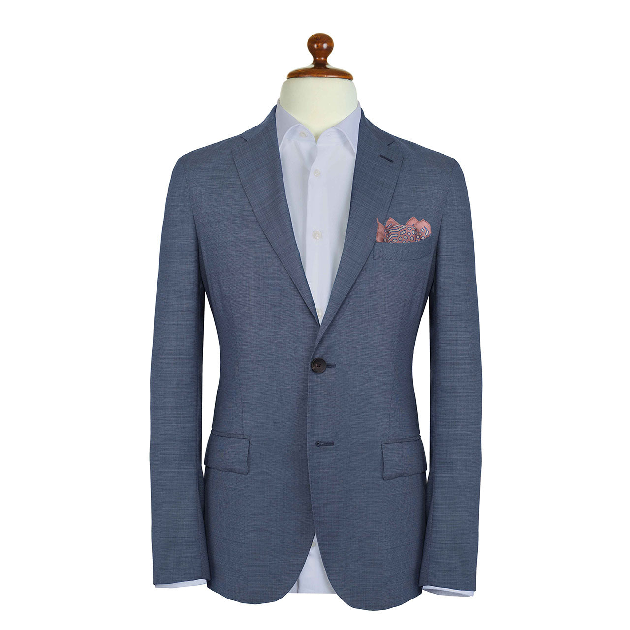 Beneath the Lens Piggy Pink Pocket Square