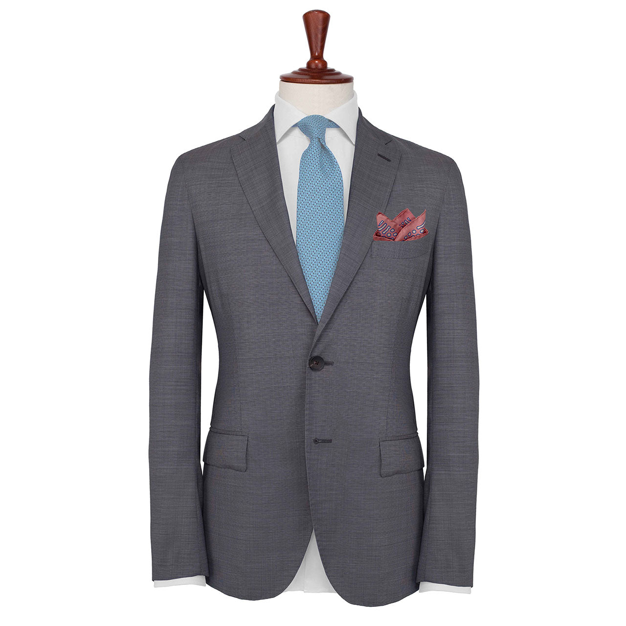 Beneath the Lens Piggy Pink Pocket Square