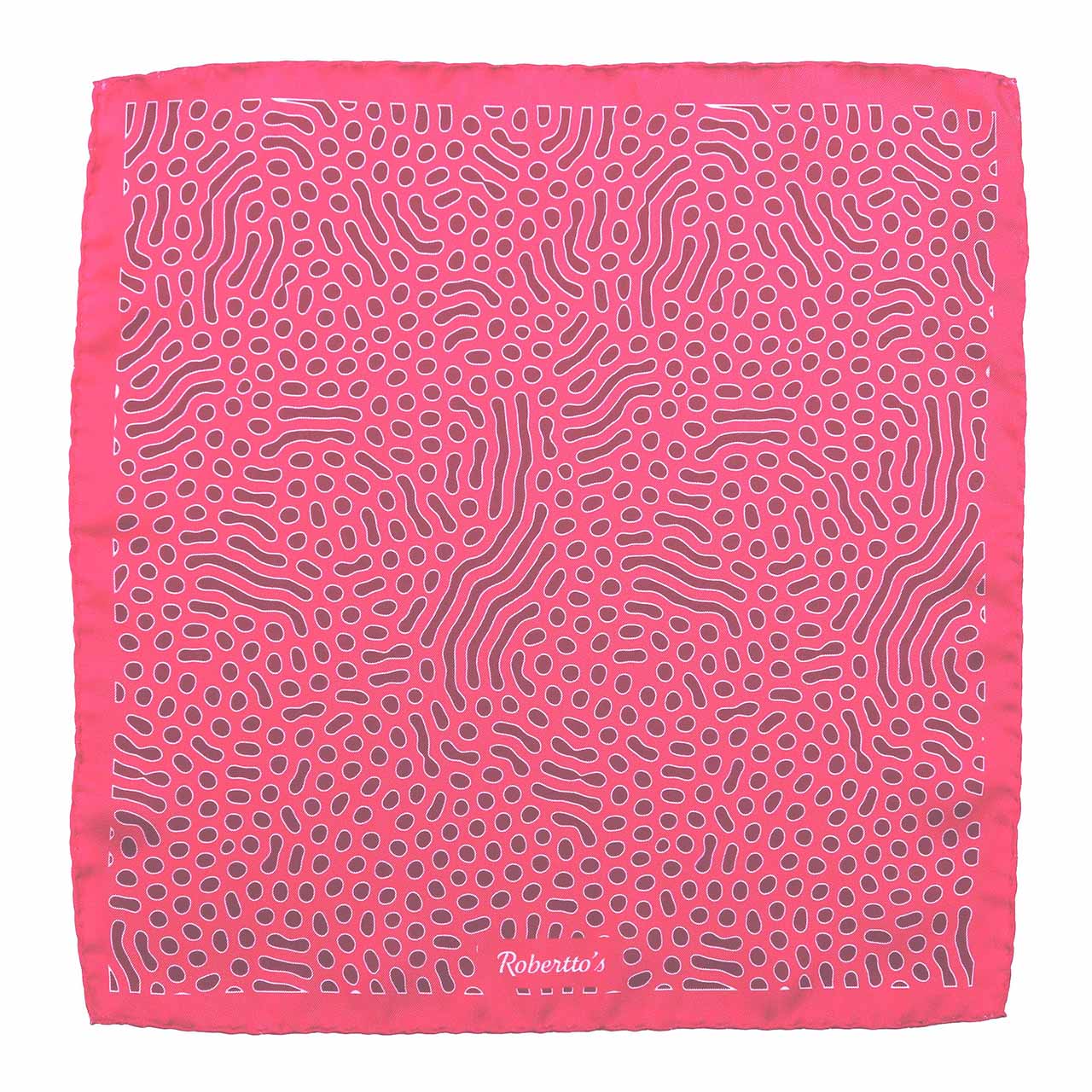 Beneath the Lens Pale Violet Red Pocket Square