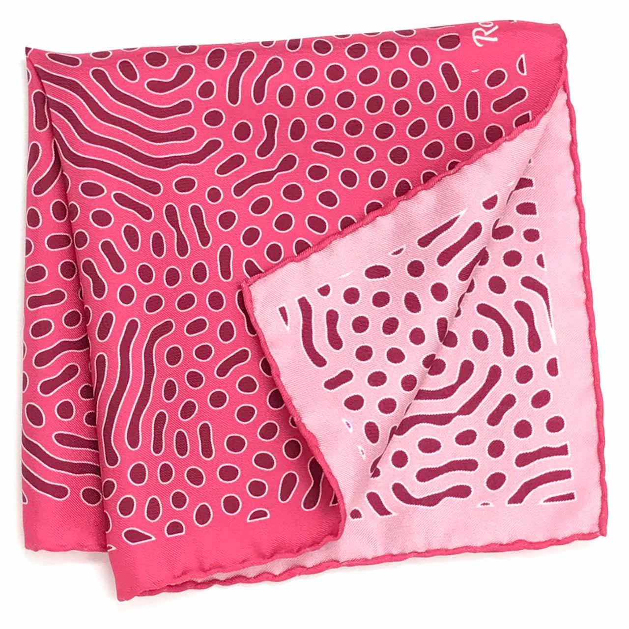 Beneath the Lens Pale Violet Red Pocket Square