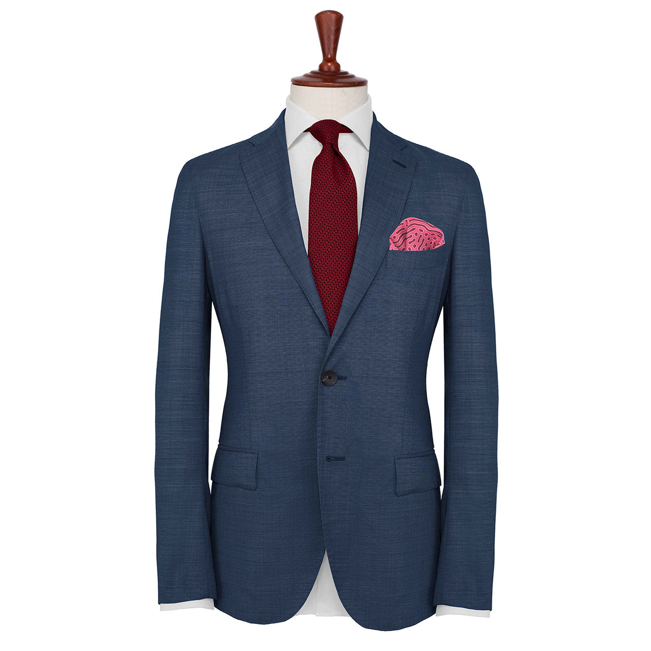 Beneath the Lens Pale Violet Red Pocket Square