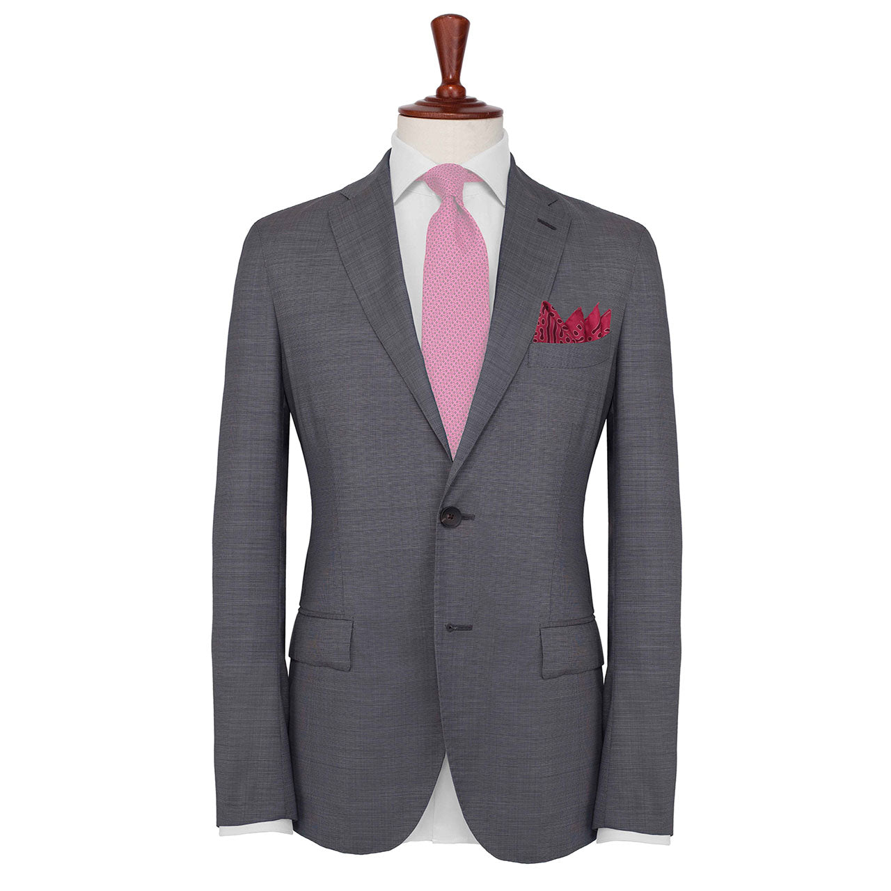 Beneath the Lens Pale Violet Red Pocket Square