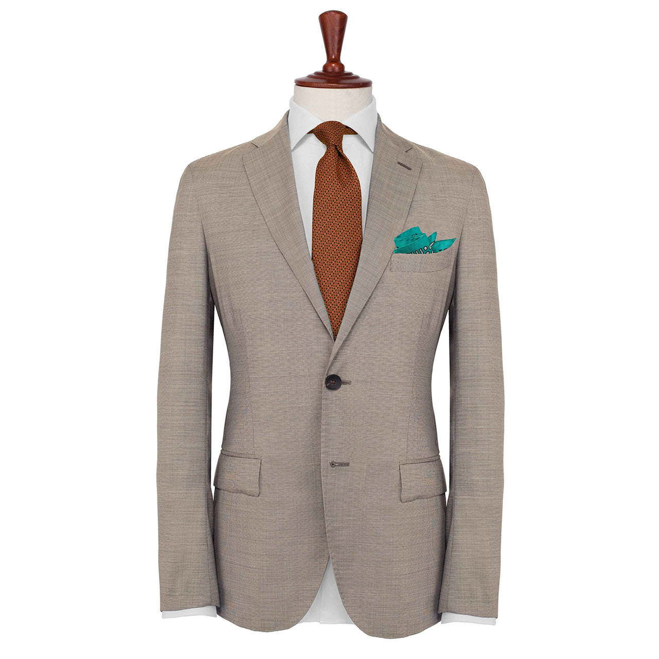 Beneath the Lens Pale Robin Egg Blue Pocket Square