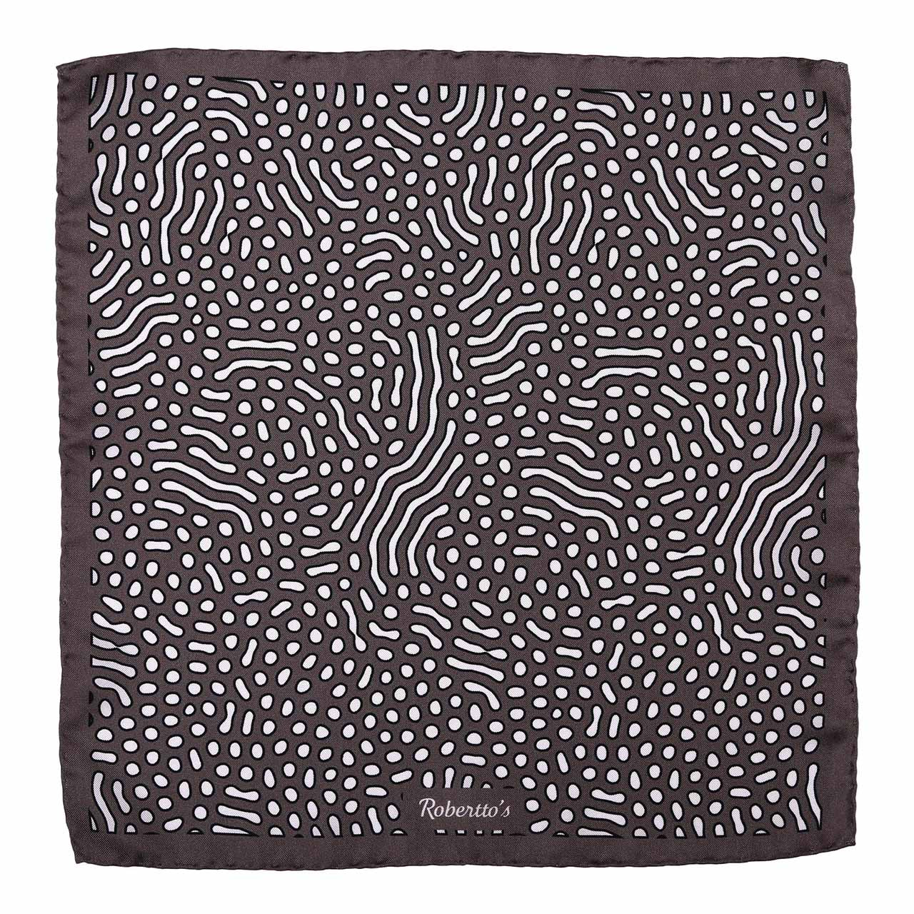 Beneath the Lens Dim Grey Pocket Square