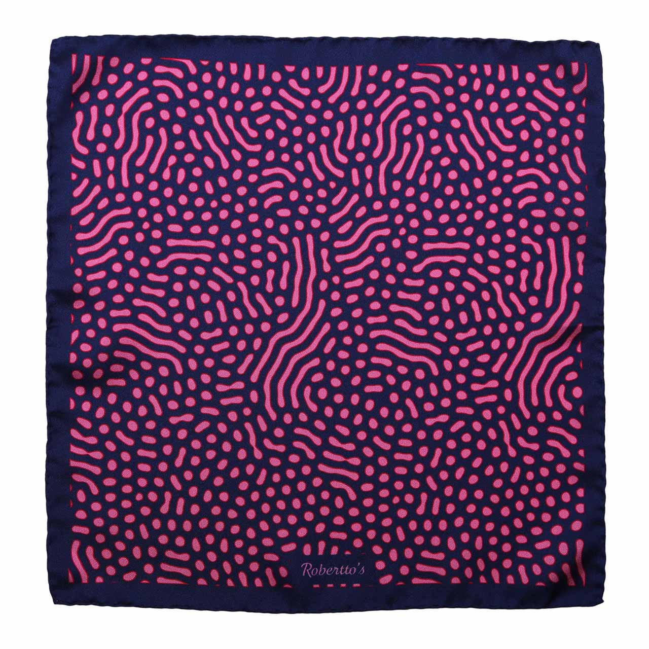 Beneath the Lens Oxford Blue Pocket Square