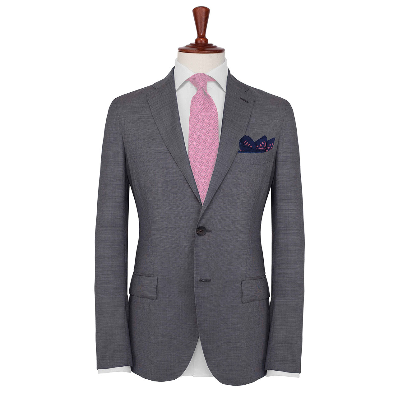 Beneath the Lens Oxford Blue Pocket Square