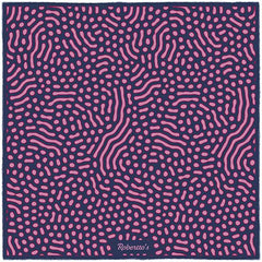 Beneath the Lens Oxford Blue Pocket Square
