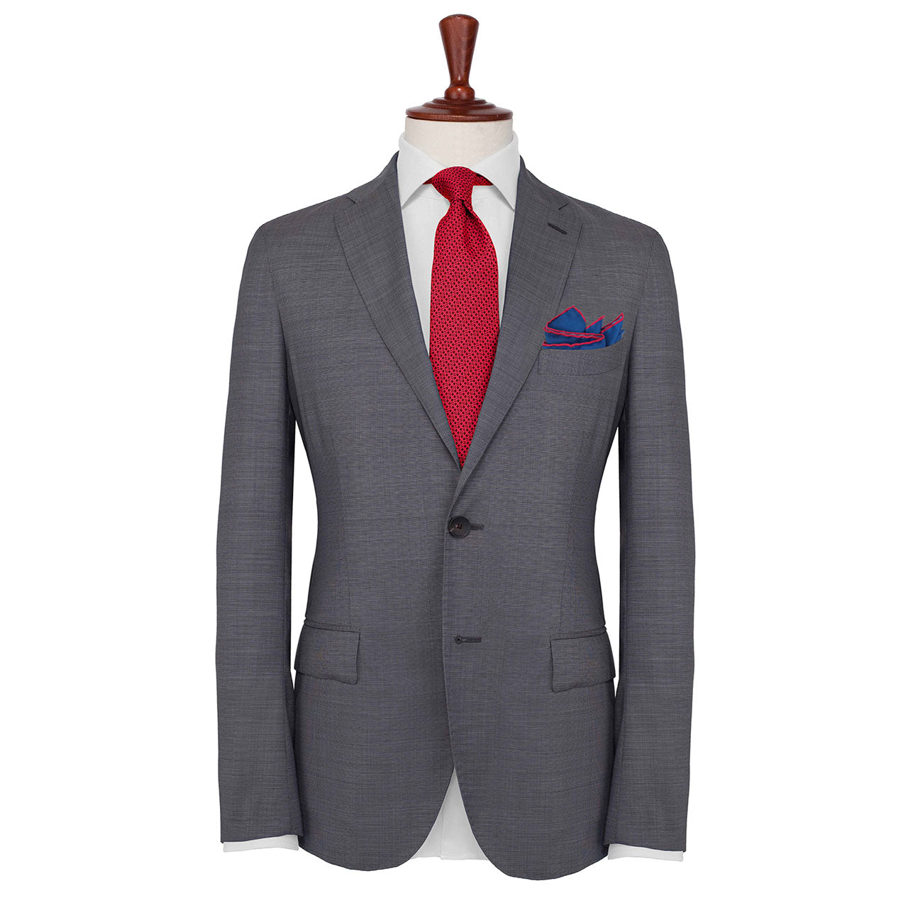 Tyger Shoestring Sea Blue Pocket Square
