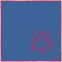 Tyger Shoestring Sea Blue Pocket Square