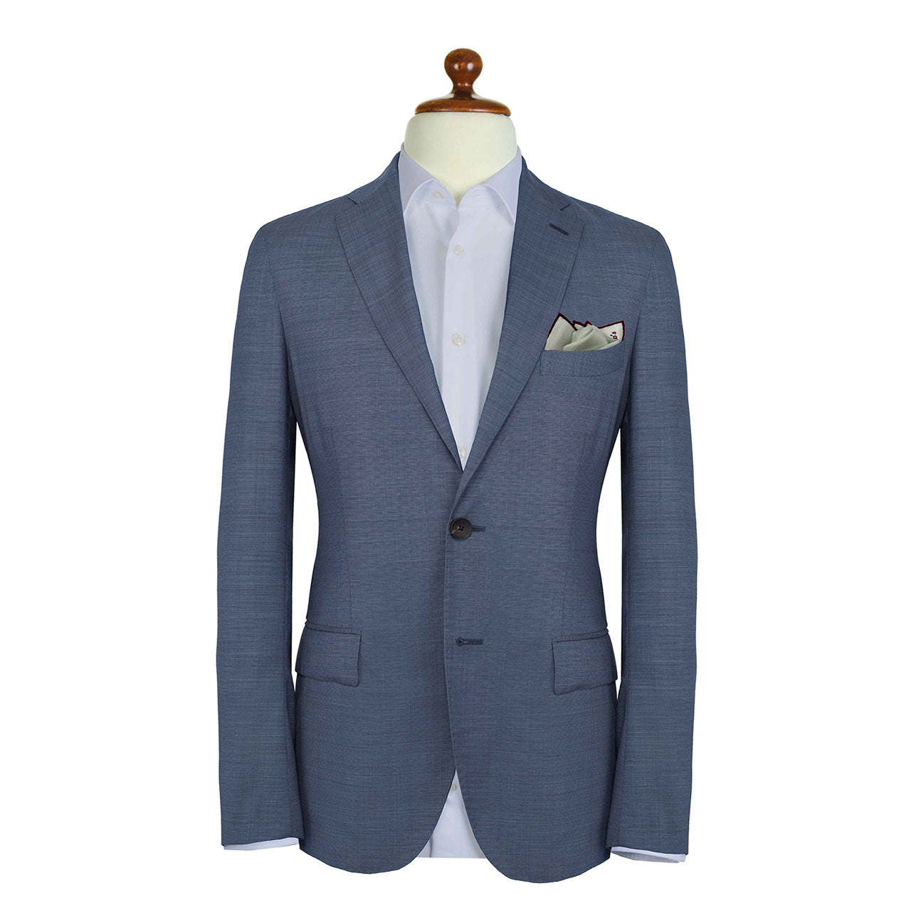 Tyger Shoestring Magenta on White Pocket Square