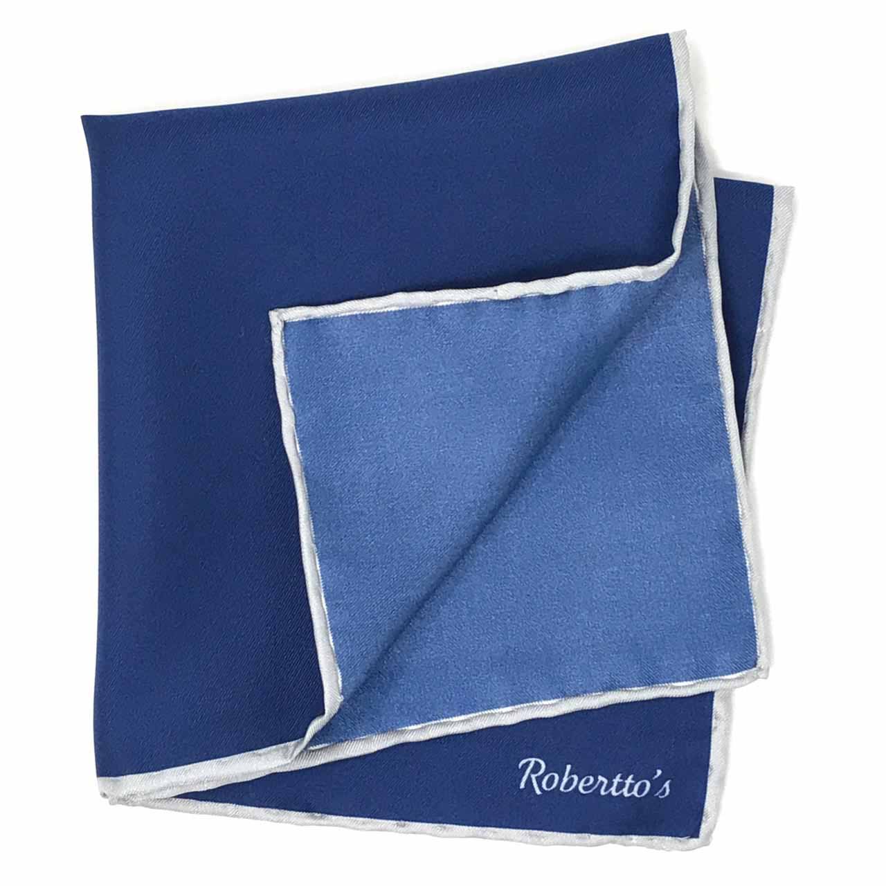 Tyger Shoestring Prussian Blue Pocket Square