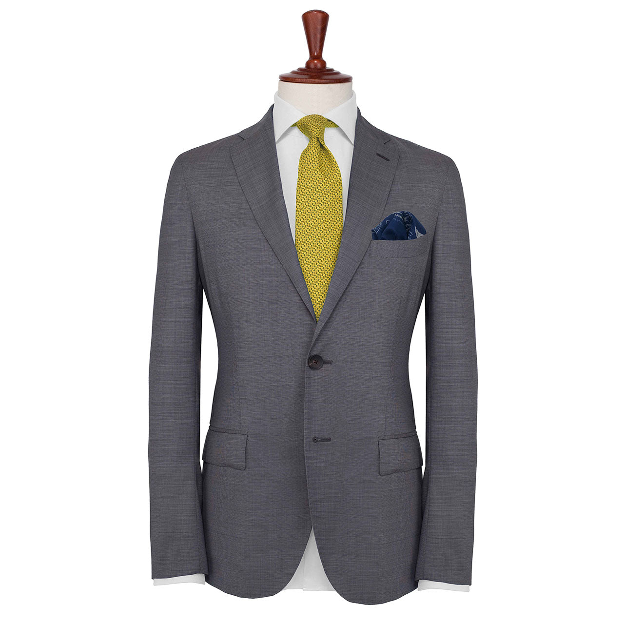 Tyger Shoestring Prussian Blue Pocket Square