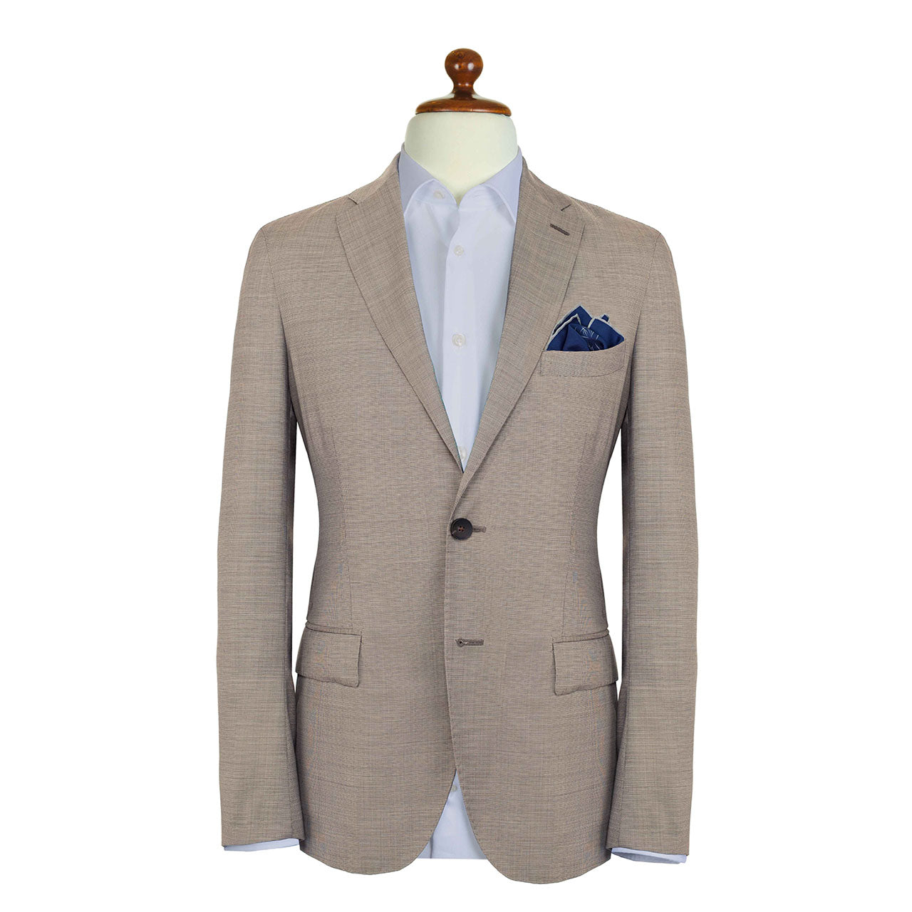 Tyger Shoestring Prussian Blue Pocket Square