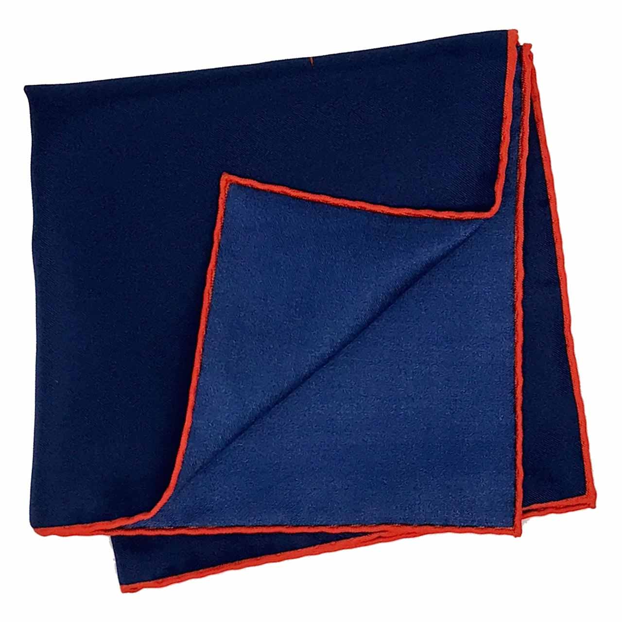 Tyger Shoestring Oxford Blue Pocket Square