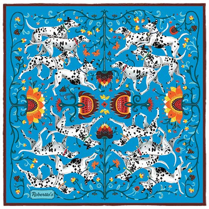 Hound &amp; Thistle Rich Turquoise Pocket Square