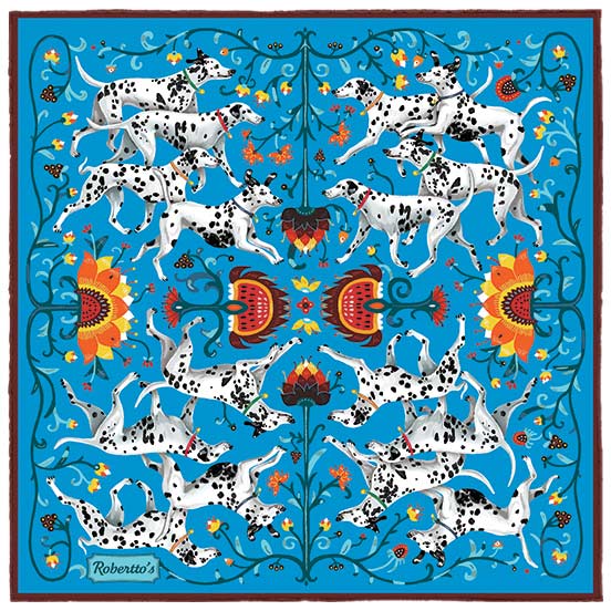 Hound &amp; Thistle Rich Turquoise Pocket Square